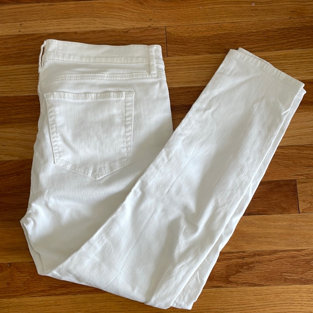 LOFT White Skinny Denim Jeans 8P Petite 29P